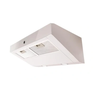 Imagen de Respekta campana extractora cabeza libre/campana inferior 60 cm/campana de metal blanco con frente vidrio blanco/función recirculación aire / CH12060 W 21 A+ 55 64 dB