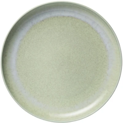 Imagen de Villeroy &amp; Boch plato llano Perlemor Alga, 27 cm Ø, grande de porcelana primera calidad, apto para lavavajillas y microondas, verde