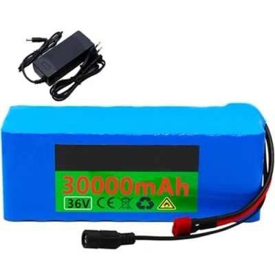 Imagen de Batería de Bicicleta eléctrica 36 V 30 AH Litio 10S3P para con Cargador Motores 1000 W 36V 30Ah,XT60