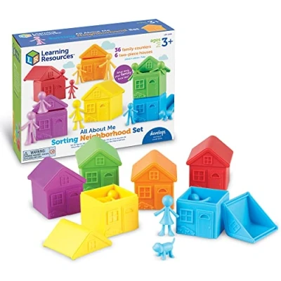 Imagen de Learning Resources El barrio para clasificar All About Me, juego colores, montessori, ninos, 3 anos