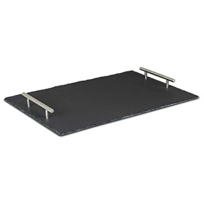 Imagen de levandeo Bandeja de Pizarra (45 x 30 cm, Rectangular, Asas Metal)