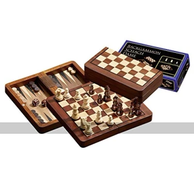 Imagen de Philos Chess, Backgammon and Draughts Travel Set (16cm)