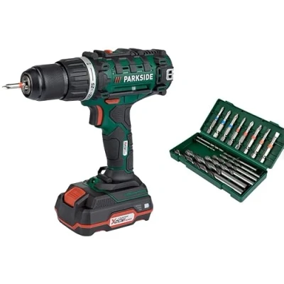 Imagen de Parkside Taladro inalámbrico (20 V, PABS 20 Li E6, con batería y cargador)