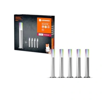 Imagen de LEDVANCE Lámpara de jardín inteligente con tecnología ZigBee, 16 millones colores RGB, blanco cálido hasta luz blanca diurna ajustable (2000 6500 K), controlable Alexa, SMART+