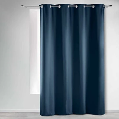 Imagen de Douceur d&#039;Intérieur, Cortina con Ojales (135 x 240 cm) Ocult Navy, Ocultante