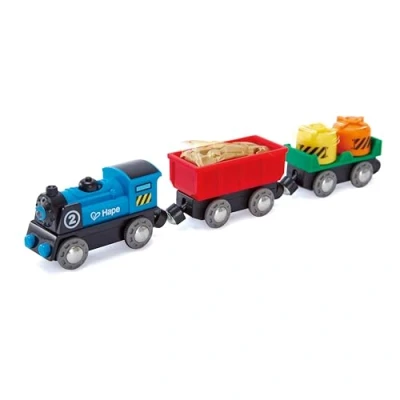 Imagen de Hape E3720 Battery Powered Rolling Stock Train Set Wooden Track Accessories