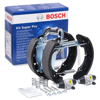Imagen de BOSCH 0 204 114 546 Kit frenos, disco de tambor con accesorios, cilindro freno rueda SEAT: Córdoba I Berlina, II Ibiza 2