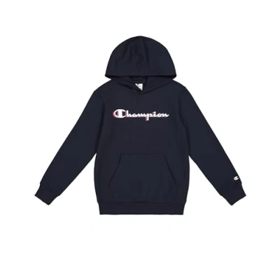 Imagen de Champion Legacy Boy Big Logo Hoodie, Sudadera con Capucha Niños, Blue (BS501),