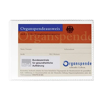 Imagen de Durable 213419 Cubierta protectora (con protección contra rasgaduras, a prueba de documentos, DIN A7, 74 x 105 mm) transparente