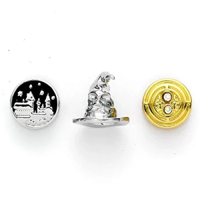 Imagen de The Carat Shop Harry Potter: Set of 3 Spacer Beads Hogwart&#039;S Castle, Sorting Hat, Time Turner