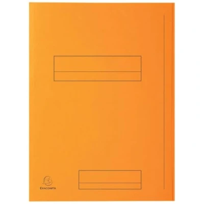 Imagen de Exacompta 335007E Lote de 50 Subcarpetas Super 250 Impresas y con 2 Solapas, Color Naranja