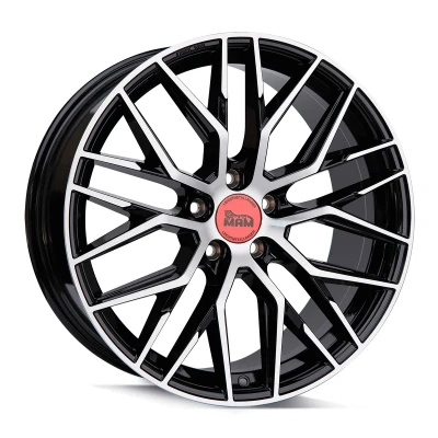 Imagen de MAM 5Taladro(s) 19in 114.3mm Llanta de aleación RS4 negro frontal lacado MAMRS485195114340BFP