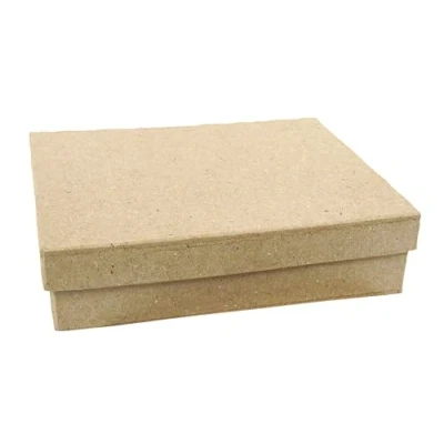 Imagen de Clairefontaine ES Décopatch BT038C Un support en papier brun mâché 11,5x8,5x3,2 cm, Boite rectangle