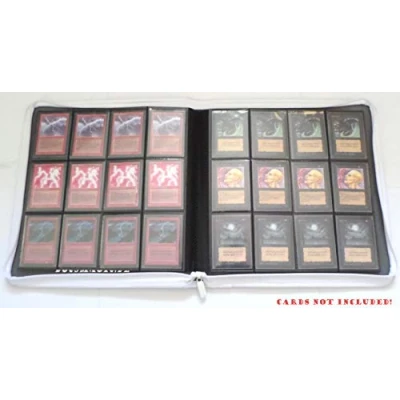 Imagen de docsmagic.de Premium Pro Player 12 Pocket Playset Zip Album White 480 Card Binder MTG PKM YGO Cremallera Blanco