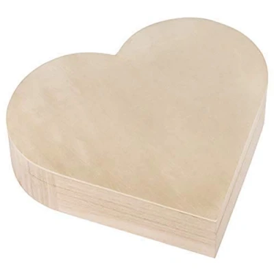Imagen de Rayher Caja de madera corazón, con cierre magnético, 25,3x24x6 cm, personalizable, 62841505
