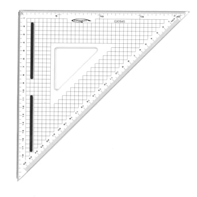 Imagen de Graphoplex GX1845 Escuadra de corte graduada (45º, 26 cm)