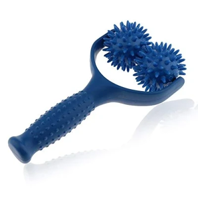 Imagen de LHKJ Rodillo de Masaje Pies, con 2 Bolas para Ralentizar la Fatiga del Cuerpo, Pierna, Relajación Muscular, Perillas el Hombro