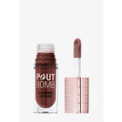 Imagen de Revolution Beauty, Brillo Voluminizador para Labios, Alto Labios Más Llenos y Voluminosos con Ácido Hialurónico Péptidos, Vegano Libre de Crueldad, Nude Frío Marrón Espresso