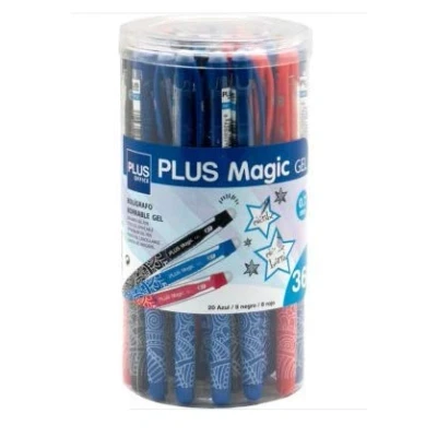 Imagen de BOLIGRAFO BORRABLE CAPUCHON PLUS MAGIC TRAZO 0,7MM BOTE 36 UNIDADES SURTIDAS