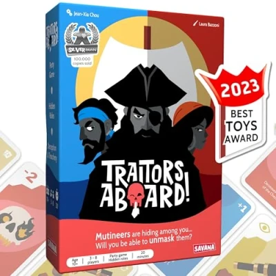Imagen de SAVANA Traitors Aboard Juego de fiesta identidad secreta galardonado Diversión, farol y traición Fácil aprender, ronda 15 minutos Juegos populares para 3 8 jugadores A partir 10