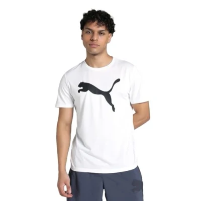 Imagen de PUMA M TAD Essentials Solid Cat tee (CF Big Cat), Camisetas Unisex Adulto, White,