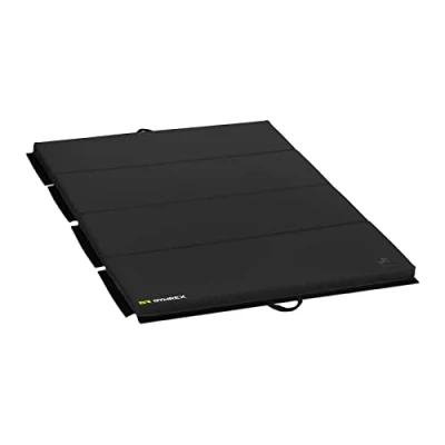 Imagen de Gymrex Colchoneta para Ejercicios Gimnasia Plegable GR FM_19 (Dimensiones: 200 x 120 5 cm, Soporta hasta 170 kg, Color: negro)