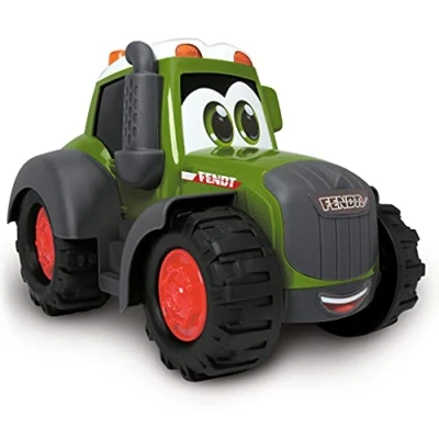 Imagen de Dickie Toys ABC Tractor de Juguete Fendt 25cm, expresión Divertida, Bordes Redondeados, Adecuado para niños a Partir 1 año (204114002)