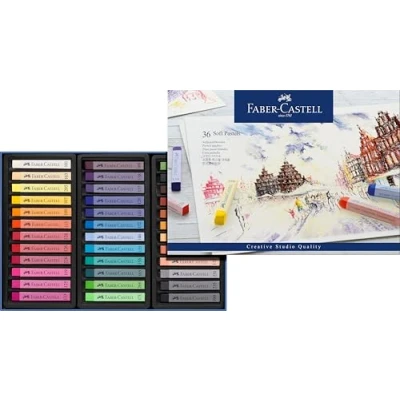 Imagen de Faber Castell 128336 Estuche de cartón con 36 tizas pastel, multicolor