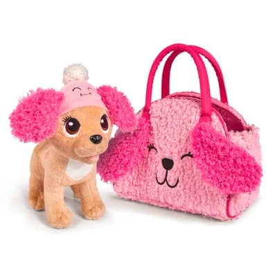 Imagen de Simba Chi Love Fluffy Friend, Perro chihuahua de felpa con gorro peluche y bolso a juego, 20 cm (105893510)