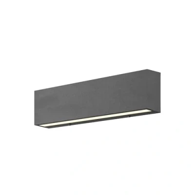 Imagen de Lucande Aplique LED para exterior Elvira, gris grafito, aluminio, blanco cálido