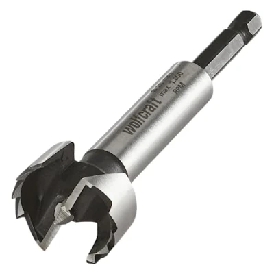 Imagen de wolfcraft Broca Forstner, vástago hexagonal, Ø 26 mm I 3309000 Para taladrar madera con y sin limitación de profundidad