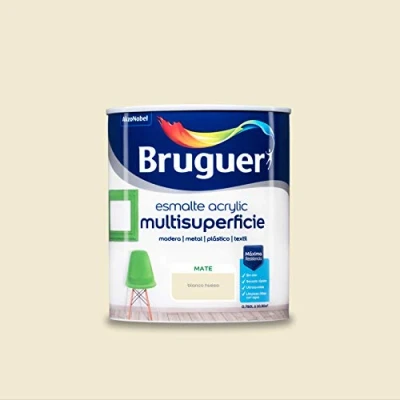 Imagen de Bruguer Acrylic Multisuperficie Esmalte al agua Mate Blanco Hueso 750 ml