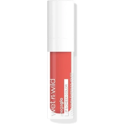 Imagen de Wet n Wild Mega Glo Lip &amp; Cheek Color, Tinte de Labios y Mejillas con Acabado Mate Suave, Fórmula Ligera Construible para un Rubor Aspecto Natural, Coral Dream