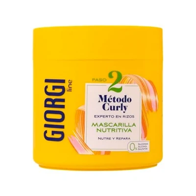Imagen de GIORGI Line Mascarilla Nutritiva, Método Curly, Rizos Espectaculares, 0% Alcohol, Siliconas, Sulfatos, Con Proteínas Vegetales y Aguacate 350 ml