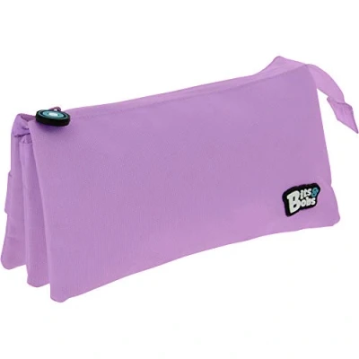 Imagen de Grafoplás 37545464. Estuche Triple, Color Lavanda, 23,5x12x14cm, Bits &amp; Bobs