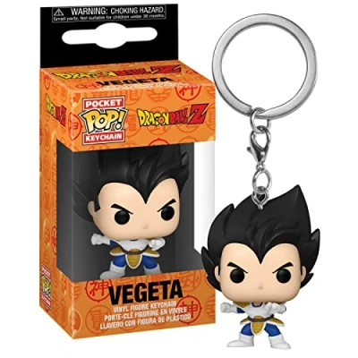 Imagen de Funko Pop! Keychain: DBZ Vegeta Dragon Ball Z Minifigura de Vinilo Coleccionable Llavero Original Relleno Calcetines Idea Regalo Mercancia Oficial Anime Fans