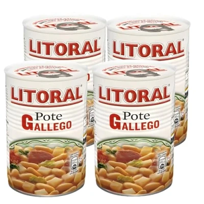 Imagen de 4 UNIDADES Pote Gallego con embutido selecto LITORAL 4x430g.