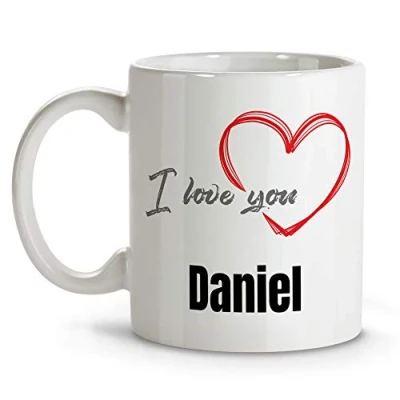 Imagen de LolaPix Tazas de Café Originales Personalizadas con Frase/Nombre. Regalos San Valentin Personalizados. Interior Color. Taza Cerámica. Love World