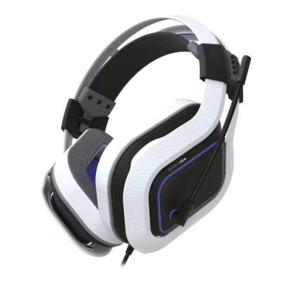 Imagen de Gioteck HC9 Wired Stereo Over Ear Headset for PS5/PS4, Xbox Series X, Switch, PC White &amp; Blue Extreme Comfort Immersive Sound