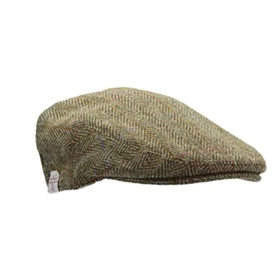Imagen de Walker and Hawkes Oakmoor Boina de Estilo inglés Harris Tweed Verde Musgo XXL (61cm)