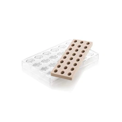Imagen de Silikomart KIT OVALE 01 CH014 MOLDE DE TRITAN 33 X 23 H 15 MM + ICH014 SILICONA N. 24