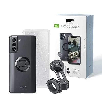 Imagen de SP Connect Soporte de teléfono móvil para Motocicleta, Resistente al Agua, Moto, Bicicleta, ciclomotor, Accesorio Todos los teléfonos Inteligentes como iPhone Samsung