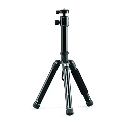 Imagen de Cullmann 52523 Trípode de Viaje móvil Neomax 220 con Soporte para Smartphone (Altura extensión 78 cm, tamaño del Paquete 21cm, Capacidad Carga 3kg, Peso 552g)