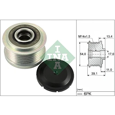 Imagen de INA 535 0311 10 Rueda Libre Alternador se requiere herramiente especial para montaje FIAT: Tipo Berlina, Familiar