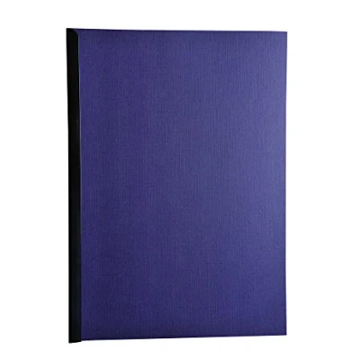 Imagen de Exacompta 2752C Lote de 100 cubiertas/cartulinas dossiers, A4, color azul marino tela