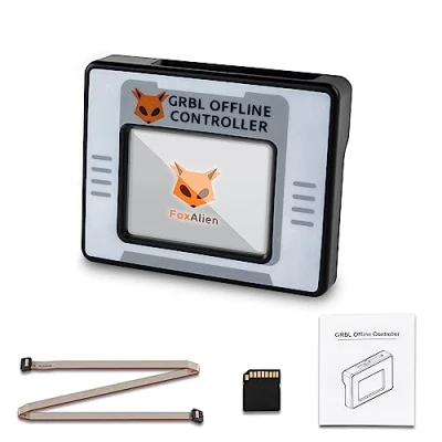 Imagen de FoxAlien Controlador CNC sin conexión, módulo de control conexión con pantalla táctil LCD GRBL para Masuter 4040, Pro, 3 máquina grabado enrutador