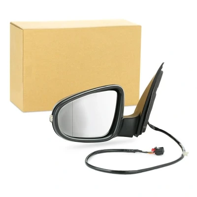 Imagen de espejo retrovisor Van Wezel 5863807 izquierda negro completo, asférico, para ajuste elect. espejo, calefactable VOLKSWAGEN: GOLF 6