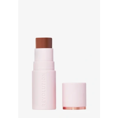 Imagen de Revolution, Skin Silk Bronzer Stick, Bronceador en Barra con Color Modulable para Mejillas, Ojos y Labios, Fórmula Crema a Polvo, Vegano Libre de Crueldad, Tan Carmel, 4.5g