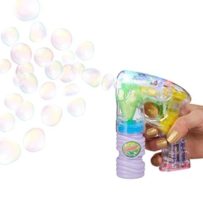 Imagen de Relaxdays Pistola Pompas de Jabón con LED, multicolor, 14.5 x 11.5 5 cm (10020603) , color/modelo surtido