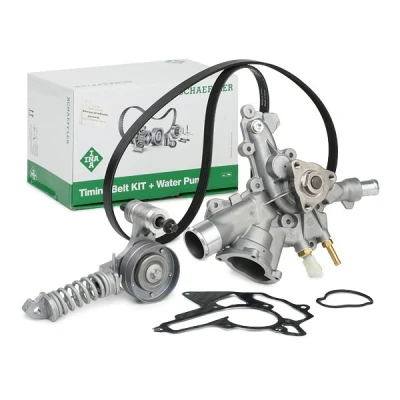 Imagen de INA 529 0297 31 bomba de agua + kit correa poli V con Revisar/sustituir poleas libres del alternador OPEL: Corsa D Hatchback norauto,